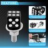 Universal Motorcycle License Plate Screws Cover 3.45 cm Black 4 pcs