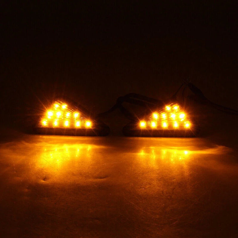Kawasaki Ninja ZX6R Smoke LED Amber Turn Signal Lights (1998-2006)