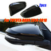 TOYOTA RAV4 2 x Gloss Black Mirror Cover Trim (2014–2018)