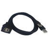 M Car Dashboard USB 2.0 Dual Male to Female Extension Cable