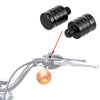 2pcs M8x1.25 Motorcycle Left Side Mirror Hole Plug Cap Screws Black