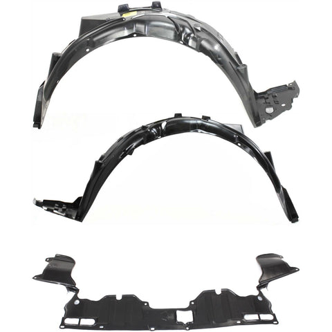 Front Fender Liner and Engine Splash Shield Kit For