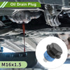 Car Motorcycle Black Blue 2 x M16x1.5 Copper Oil Drain Plug W/ Gasket