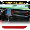 Jeep Wrangler JL JLU (2018-2024) Red Passenger Side Seat Handle Trim