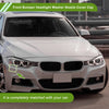 BMW 320i Silver Tone Front Right Washer Nozzle Cover
