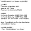 Honda Goldwing GL1800 Tail Light Visors Trim Accent (2001-2017)