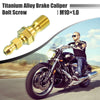 Motorcycle Master Cylinder Screw / 1x M10x1.0 / Titanium Alloy Gold Tone