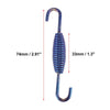 Set 33mm Exhaust Pipe Spring with U Shape Hooks Blue