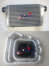 Universal Intercooler 450x300x75mm + 3" Aluminum Piping + Silicone Hoses