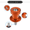 Motorcycle Orange Pair / 6mm / Swingarm Spools
