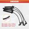 Mini Cooper 4pcs Spark Plug Wire Ignition Coil Cables (2002-2008)