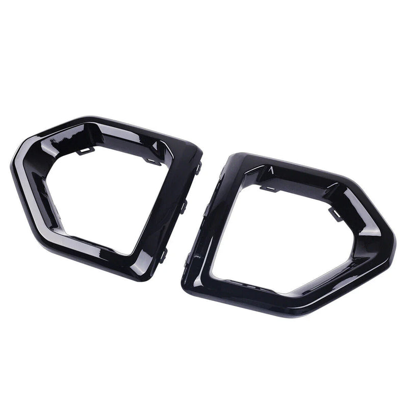 GMC Sierra Gloss Black Front Fog Lamp Outer Bezel Cover (2019–2021)