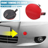 Toyota Yaris Front Bumper Tow Hook Cover Red (2007–2010)