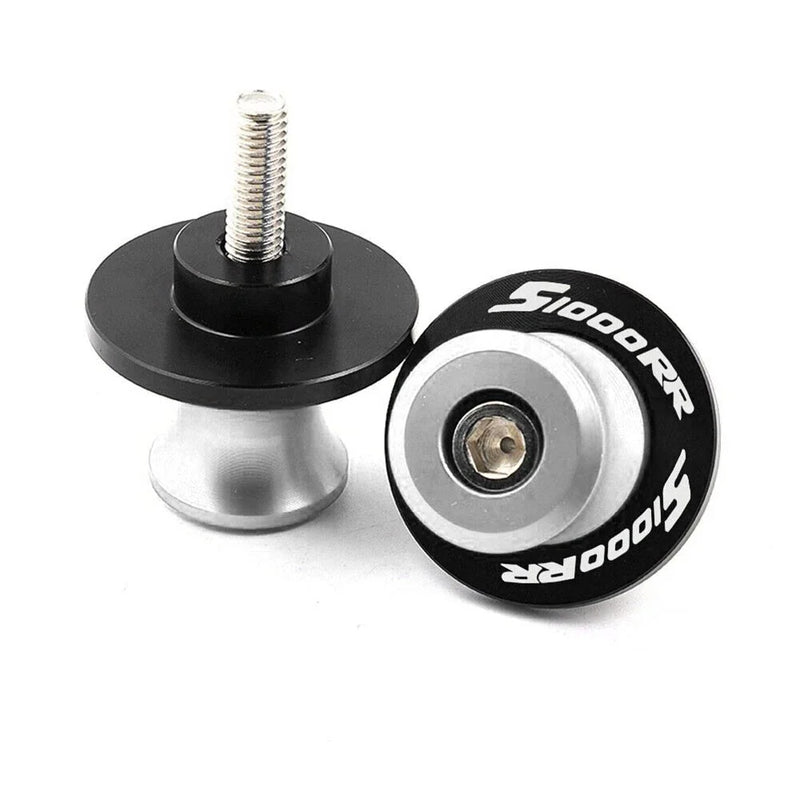 BMW S1000R S1000RR (2014-2018) - 2 x M8 Screws Silver Swingarm Spools