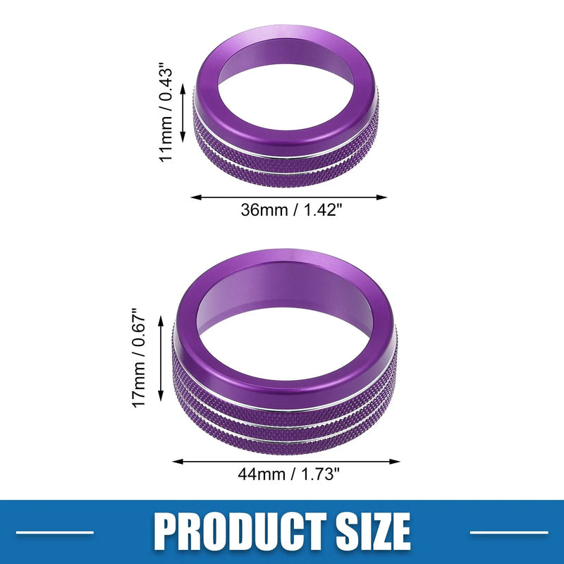 Dodge Durango Purple Set of 3 Knob Cover Decals (2014-2020)