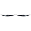 BMW 3 Series E90 E91 Headlight Eyelid Cover  Bright Black (2006-2011)