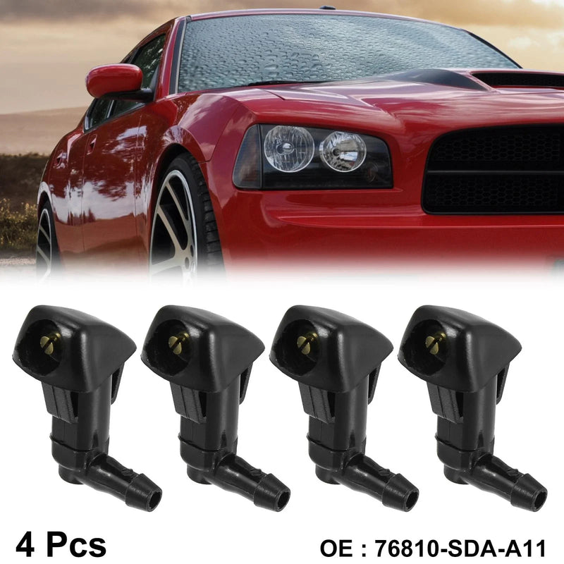 Honda Civic 4pcs Windshield Wiper Washer Nozzles (2006-2011)