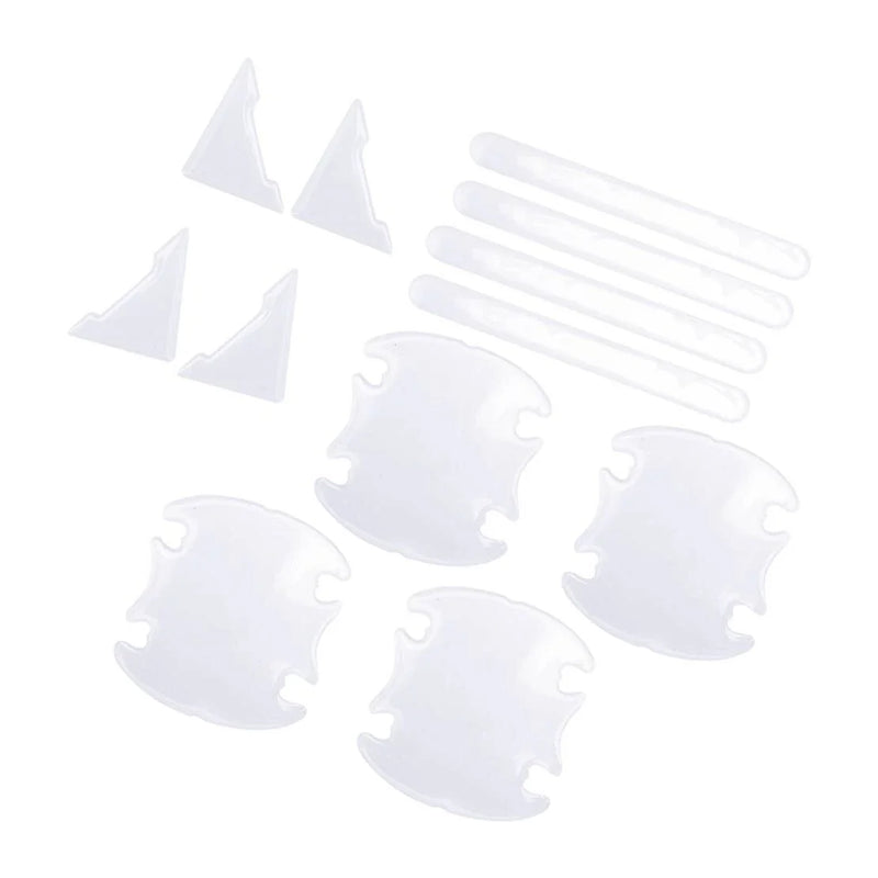 Car Exterior Door Corner & Handle Bowl Protector Trim Set