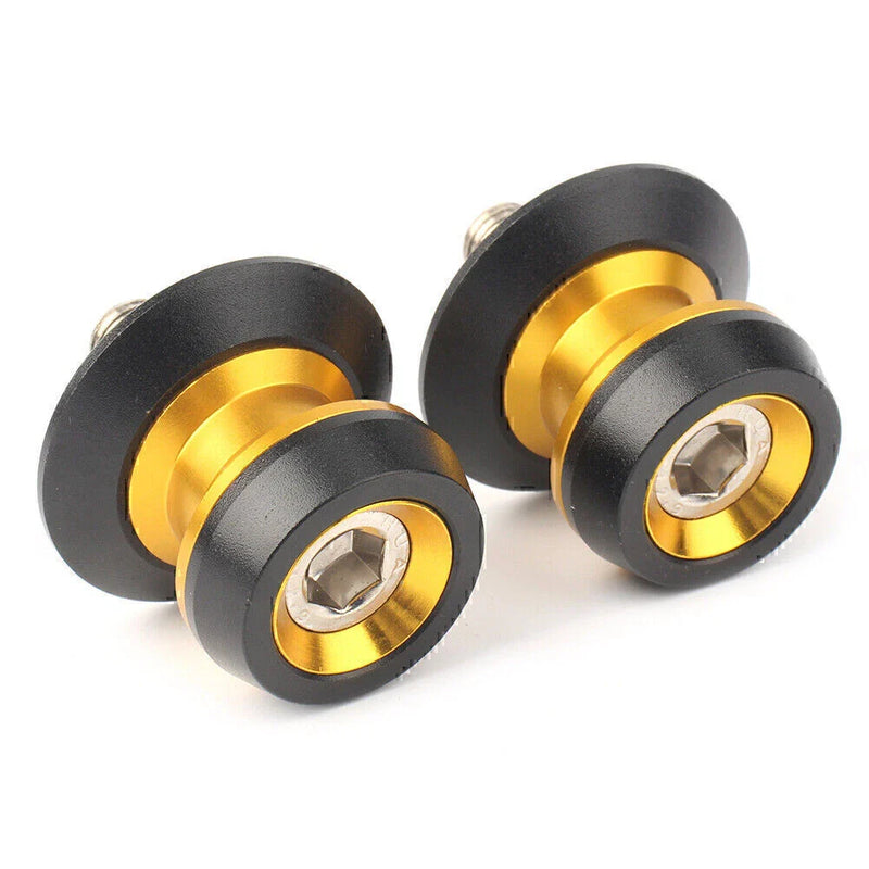 Yamaha Gold 10mm Swing Arm Spool Stand Screw Sliders