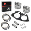 EZGO Robin Engine Rebuild Kit 0.25mm OS Piston Gasket Valve (1985–1995)