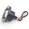 Car Truck 2 x 3" LED Fog Lights Round White COB Angel Eyes Halo DRL