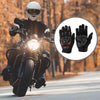 1 x Pair Motorcycle Gloves Breathable Cycling XXL Black Red Polar Fleece