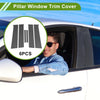 Chevy Aveo Pillar Window Trim Carbon Fiber Pattern Black (2007 - 2011)
