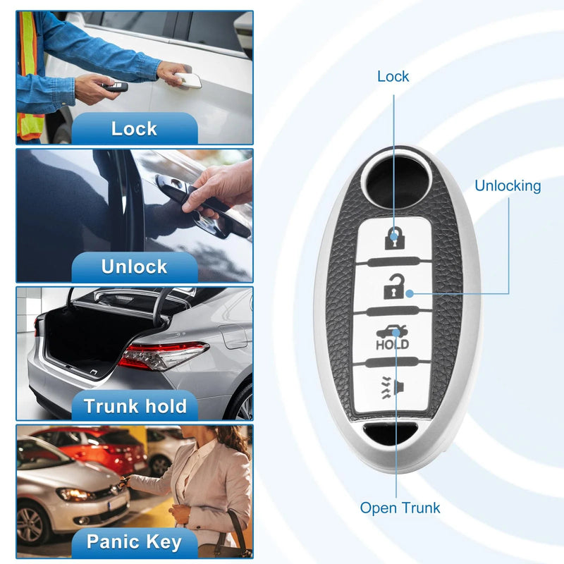 Nissan Cabstar Silicone Smart Key Fob Case Cover (2008-2009)