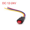 Scooter / Motorcycle Push Button Double Flash Warning Switch / 3-Wire