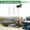 Motorcycle 7/8" 22mm Hand Grips Rubber White