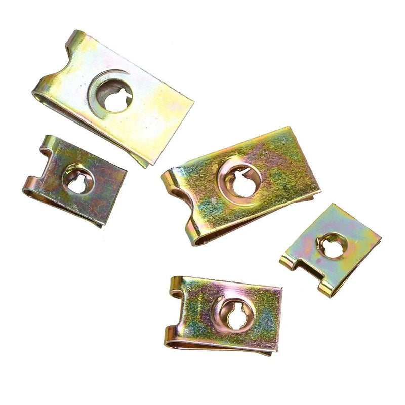 Car Accessories - U Clips Fasteners 200 x U Nuts Self Tapping Screws