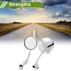 Rear View Mirror / M8/M10 / Motorcycle Round Chrome Aluminum