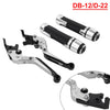 Ducati Monster Silver Extendable Brake Clutch Levers Grip Set (2001-2006)