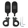 Harley 1.25" Black Pegstreamliner Highway Engine Guard Footpegs