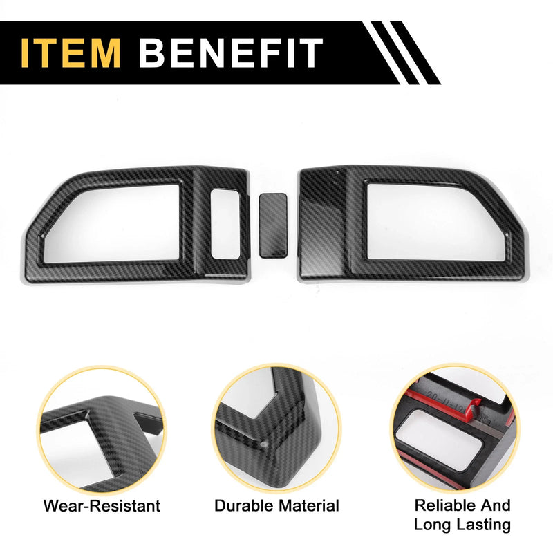 Ford F-150 Carbon Fiber Pattern Air Vent Cover Set (2015-2020)