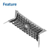 Lexus GX460 (2014-2022) Chrome Silver Tone Front Upper Bumper Grille