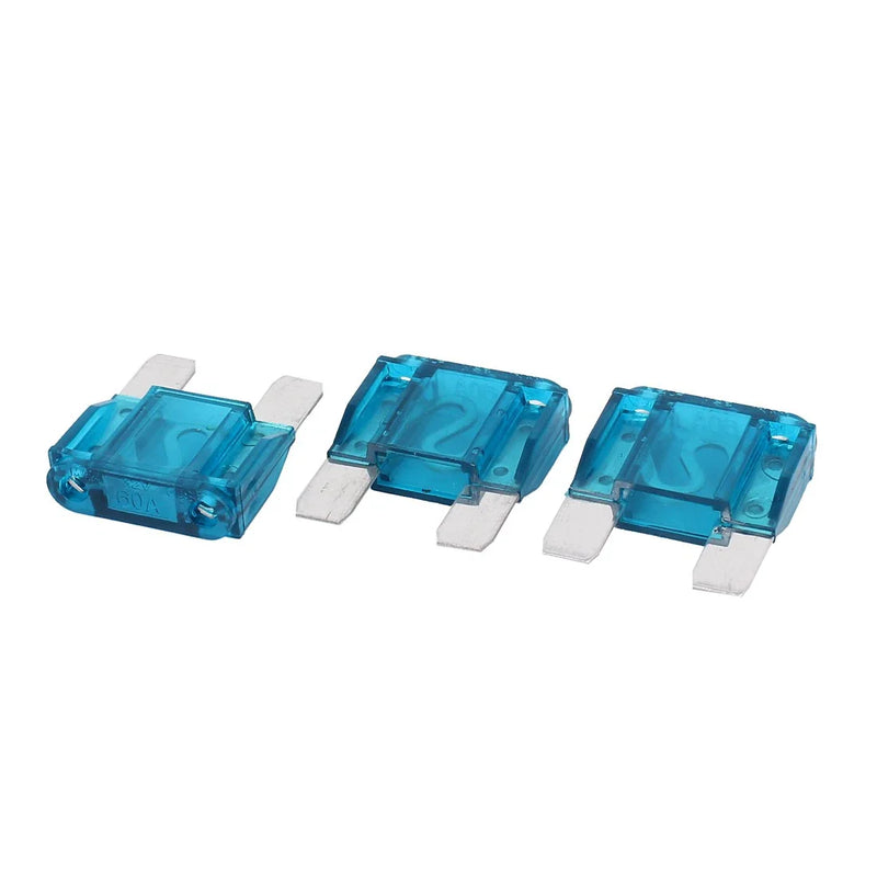 Cars, Trucks, Motorcycles, SUVs Blue 3 x 60A 32V Blade Fuse