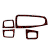 Benz C-Class, GLC-Class 4x Fire Red Door Window Switch Panel Trim (15-23)