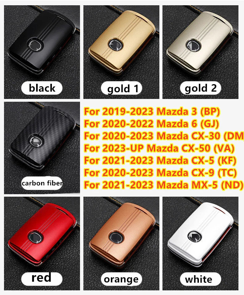 Mazda 3 CX-30 CX-5 CX-50 Key Fob Cover Case Holder Shell Decor