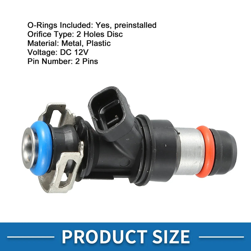 GMC Sierra 2500HD 8.1L Black 8 Pcs Fuel Injector (2001-2006)
