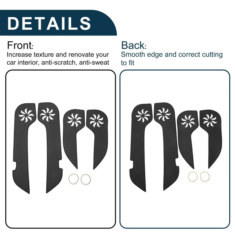 Subaru Forester Black Anti Kick Pad Sticker Protector (2009-2012)