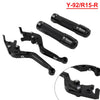 Yamaha MT-15 XSR155 Folding Black Brake Clutch Lever Grip Set (2018-2023)