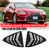 Lexus ES Gloss Black Rear Window Vent Shutter Louver Cover Trim (2019–2023)