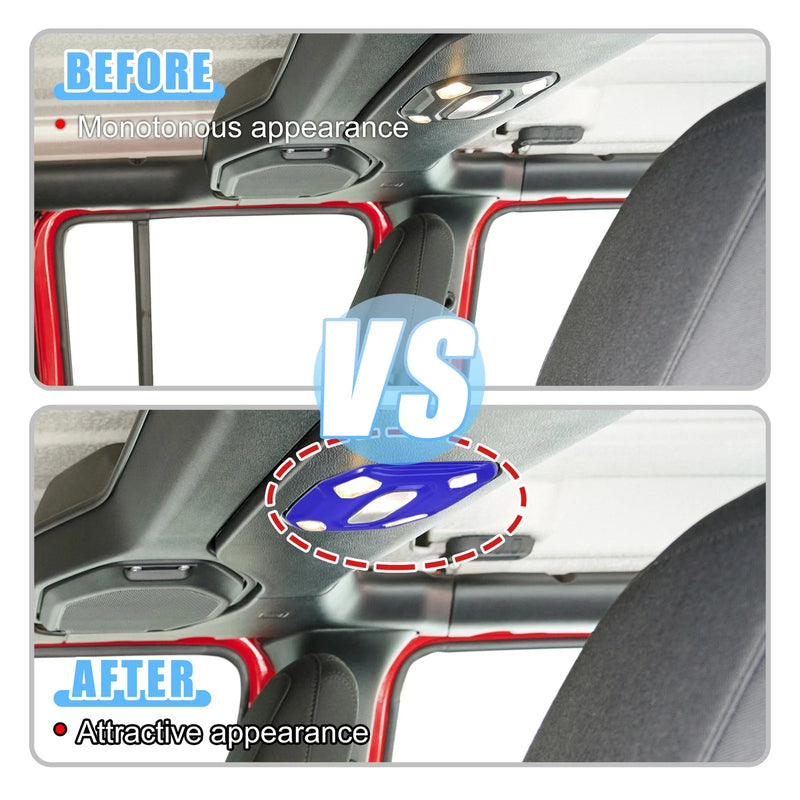 Jeep Wrangler JL Blue Roof Reading Light Cover Trim (2018-2023)