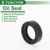 Make Model Oil Seal / 16x24x7mm / Seal Ring NBR Rubber 5 Pcs