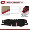 Toyota RAV4 2019-2021 Sun Protector Black Red Dashboard Cover Mat