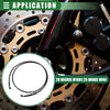 Motorcycle Brake Line 160cm Motorcycle Braided Hydraulic Brake Line Oil Hose Black Army Green