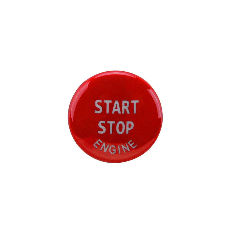 BMW E90 E92 E93 Red Engine Start Stop Push Button Cover & Ring Trim (2009-2012)
