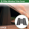 BMW X6 Carbon Fiber Black 8 x Door Pillar Window Trim (2015-2019)
