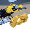 1 Set Adjustable Motorcycle Lock Anti Theft Handlebar with 2 Keys Gold Tone